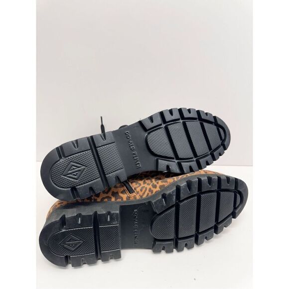 Donald Pliner Boots Size 9.5 Suede Leather Animal Print Classic Hiker Design - Picture 8 of 8